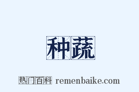 种蔬是什么意思的图片